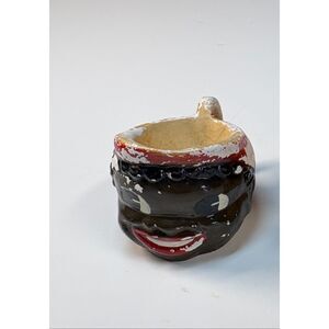 Folk art Vintage Made in  Japan Vintage chalk ware cup